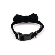 Black Velvet Bow Tie by The Paw Wag Company for Dogs