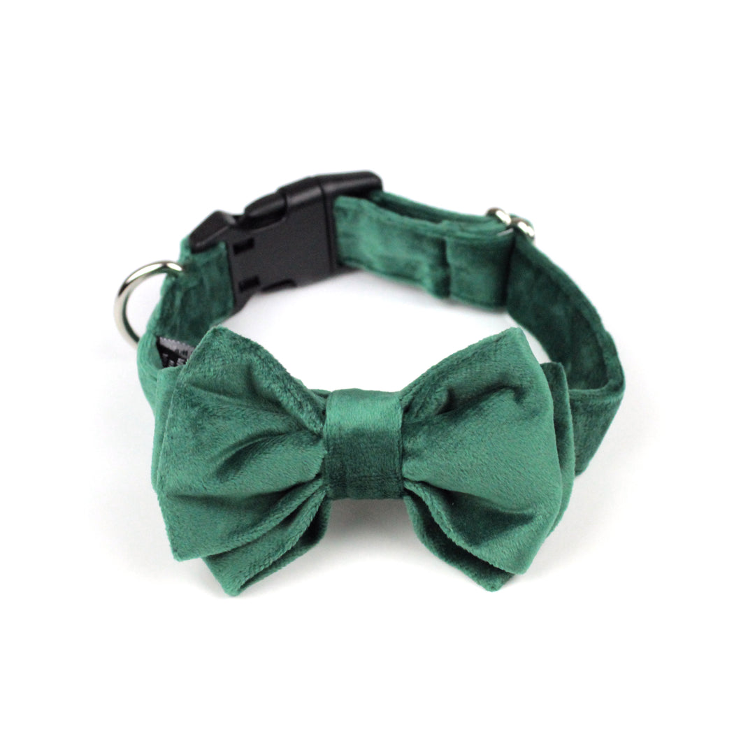 Emerald Green Velvet Bow Tie