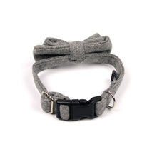 Grey Wool Bow Tie by The Paw Wag Company for Dogs