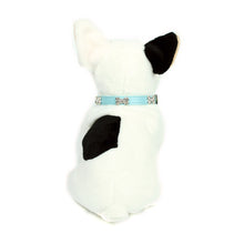 Rhinestone Dog Bone Collar in Light Blue by The Paw Wag Company