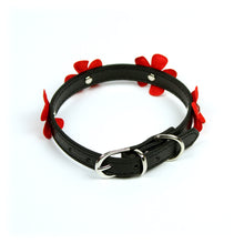 Daisy Collar in Black by The Paw Wag Company