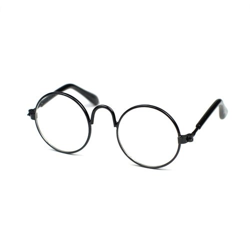 Round Glasses in Black by The Paw Wag Company for Cats and Small Dogs.  Fashion Pet Glasses and Sunglasses.