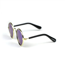 Round Sunglasses in Purple Mirror by The Paw Wag Company for Cats and Small Dogs.  Fashion Pet Glasses and Sunglasses.