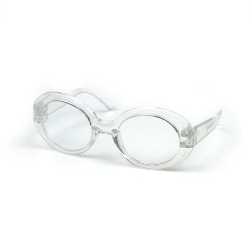 Clout Glasses in Clear by The Paw Wag Company for Cats and Small Dogs.  Fashion Pet Glasses and Sunglasses.