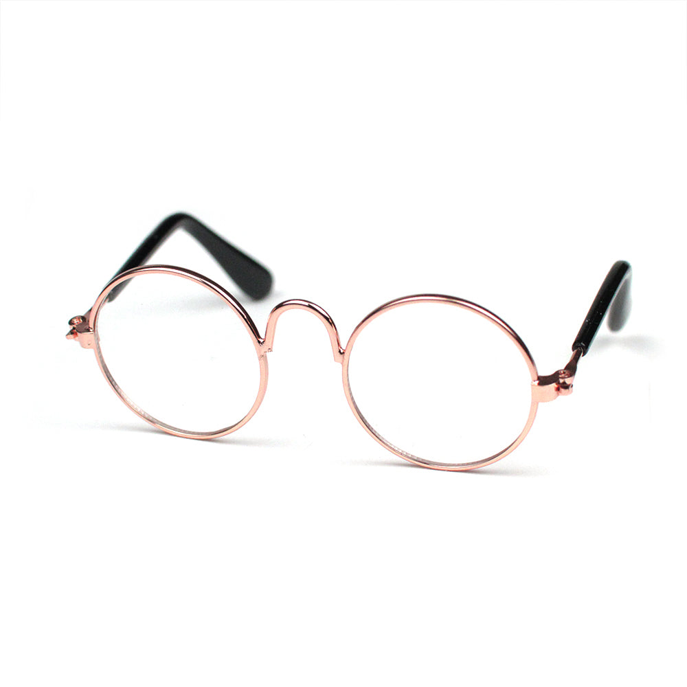 Round Glasses in Rose Gold