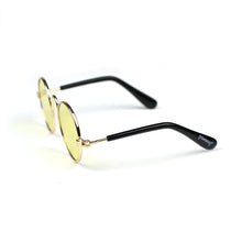 Round Sunglasses in Yellow by The Paw Wag Company for Cats and Small Dogs.  Fashion Pet Glasses and Sunglasses.