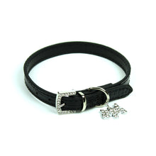 Terrier Charm Collar in Black by The Paw Wag Company