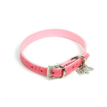 Terrier Charm Collar in Pink by The Paw Wag Company