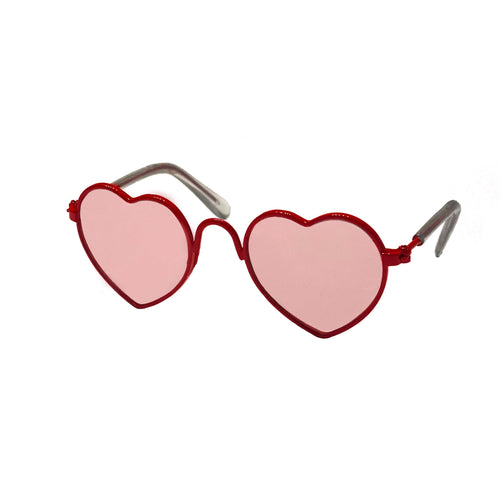 Heart Glasses in Red by The Paw Wag Company