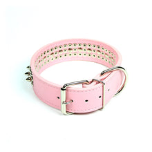 Spikes and Studds Collar in Pink by The Paw Wag Company