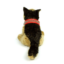Spikes and Studds Collar in Red by The Paw Wag Company