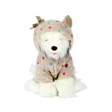 Polka Dog Bunny Jumpsuit in Mocha