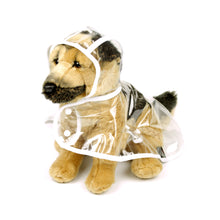 Clear Raincoat in White by The Paw Wag Company