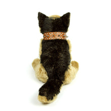 Rhinestones and Spikes Collar in Brown by The Paw Wag Company